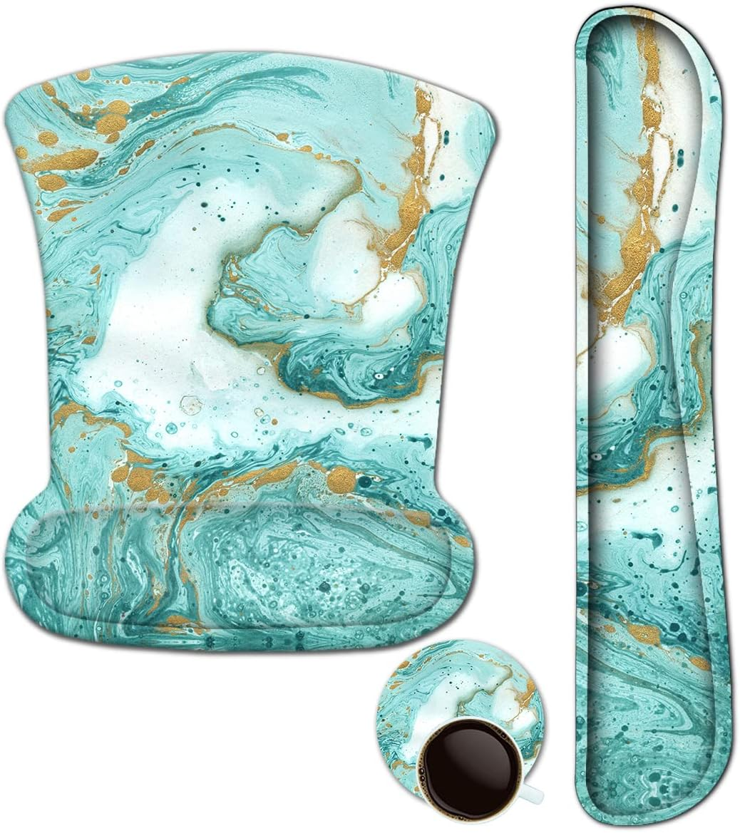 Ergonomic Keyboard Wrist Rest and Mouse Pad with Durable Wrist Support-image