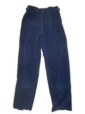 VTG Hearts Jeans Corduroy Pants 13 25x29.5 Pleated Mom High Waist Navy Tapered
