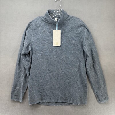 NEW! Lululemon Surge Warm Shirt Mens Size XL 1/2 Zip Blue Jacket Anti-Stink Tech