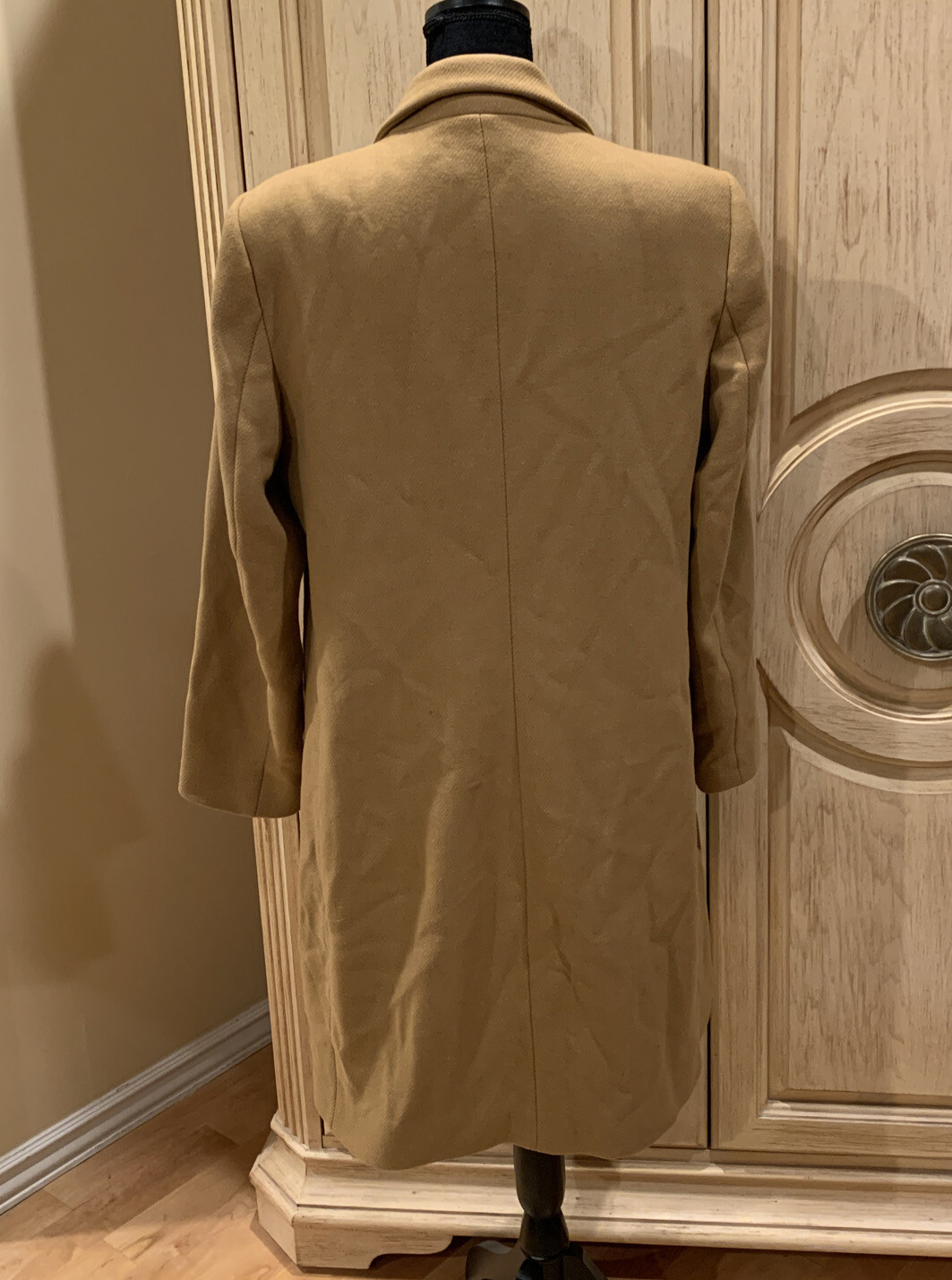 ZARA MANTECO WOOL BLEND COAT CAMEL NWT 2296/694 XS New image 2