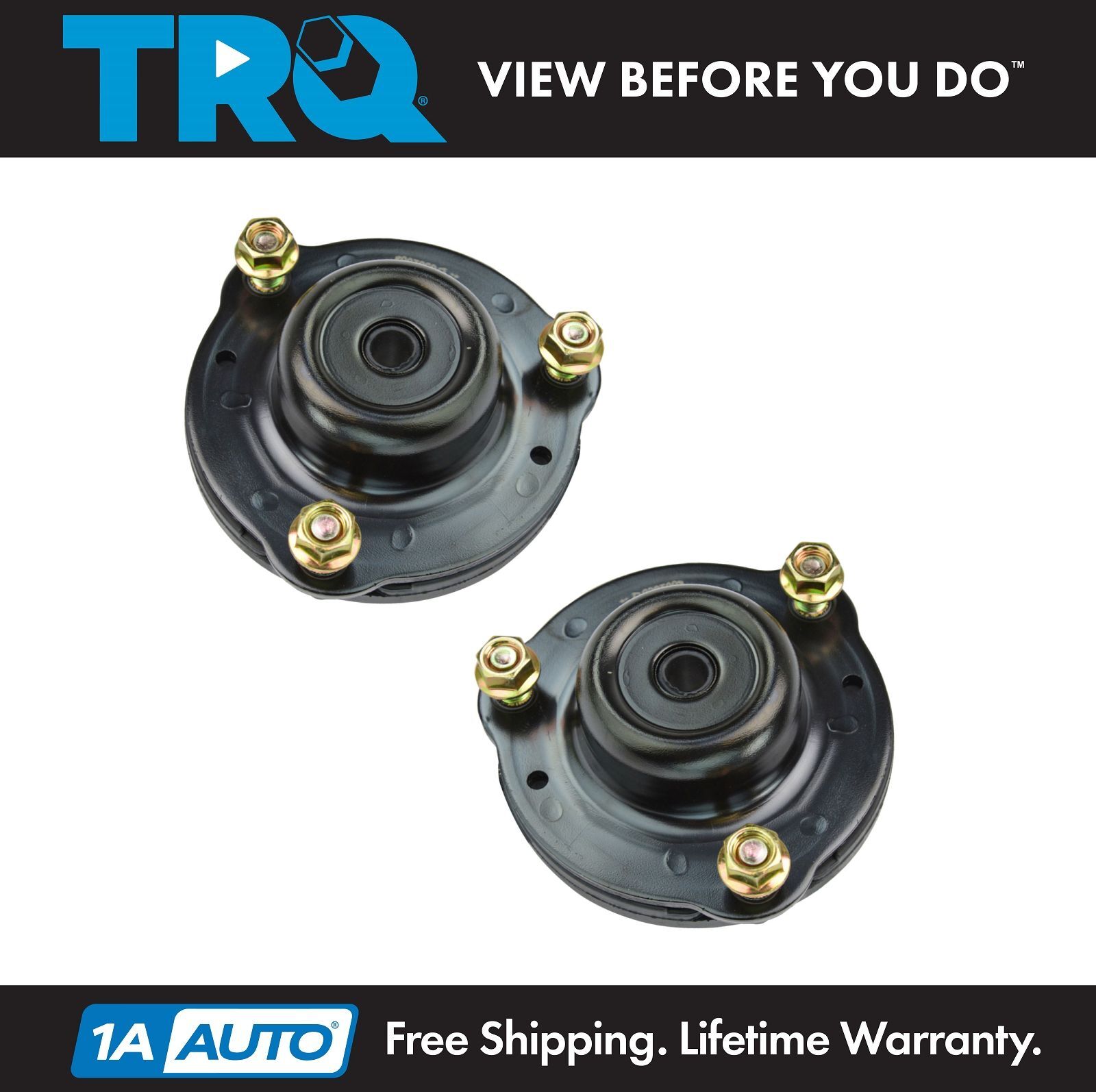 Front Upper Strut Mount Plate Cushion Pair Set 2 For Toyota 4Runner FJ