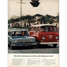 1971 Volkswagen: Are They Really Looking Down at You Vintage Print Ad