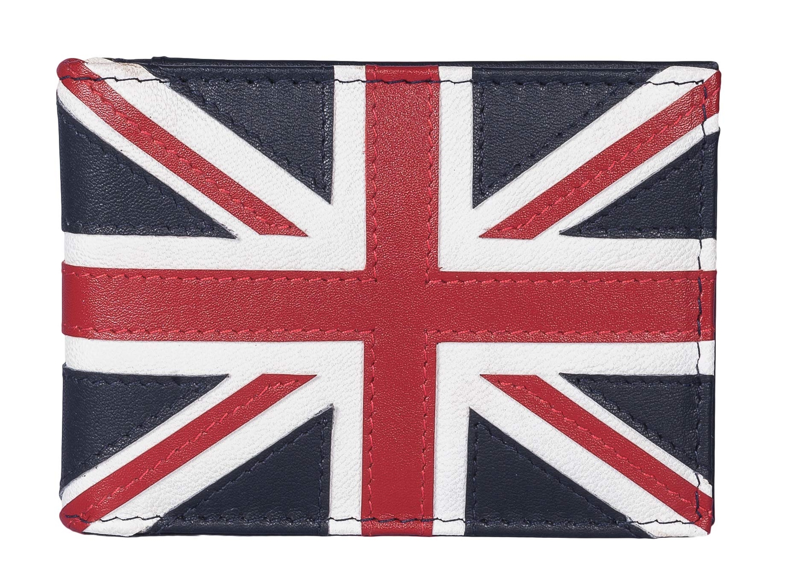 UNION JACK NAVY CARD HOLDER BY MALA LEATHER 5143