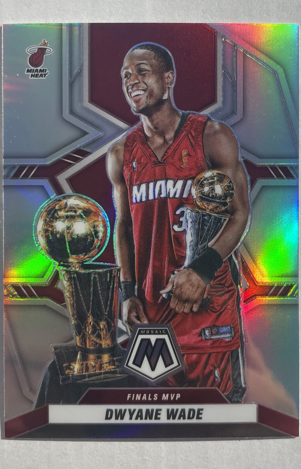 Dwyane Wade 2021 Panini Mosaic Silver Prizm #299