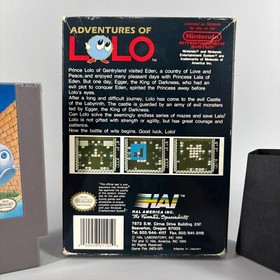 Adventures of Lolo (NES, Nintendo Entertainment System, 1989) W/ Box & Poster