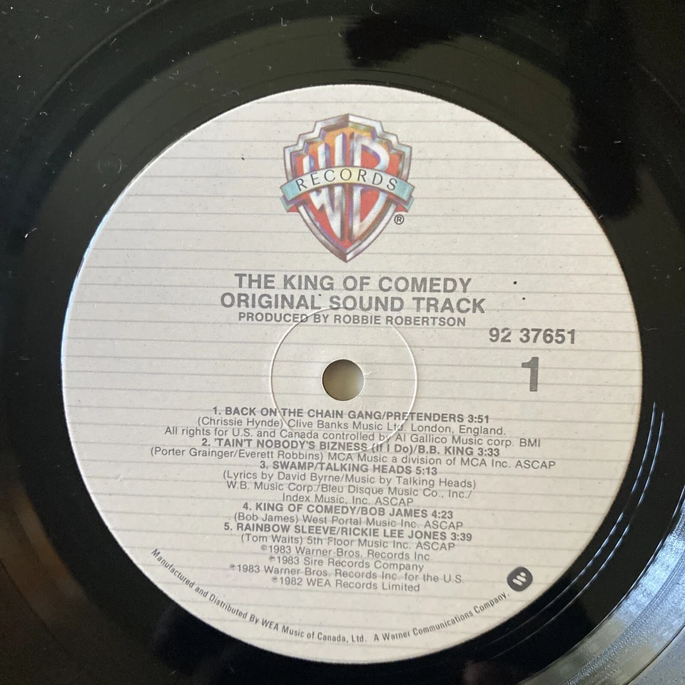 King Of Comedy original Soundtrack Orig Record VG - Image 4 of 4