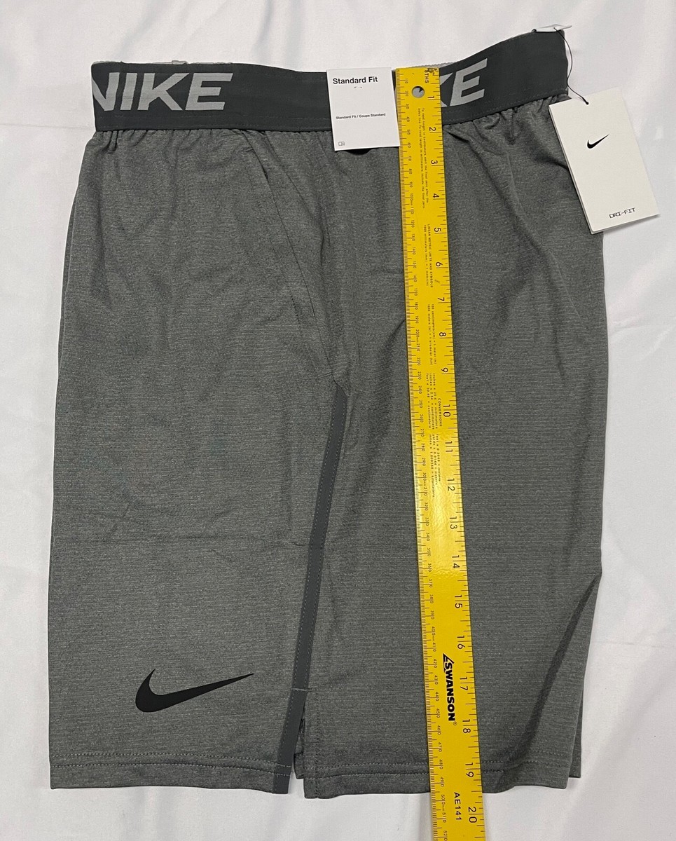 NIKE SHORTS MENS Dri-FIT Veneer Training Shorts, Grey, X-LARGE