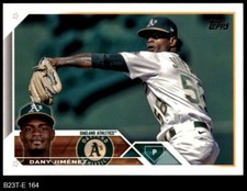 2023 Topps #164 Dany Jimenez Athletics 8 - NM/MT