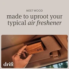 Drift Car Air Freshener - Wood Air Freshener - Car Odor Eliminator - Amber Scent