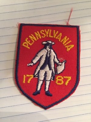 Vintage Pennsylvania 1787 patch, PA history patch