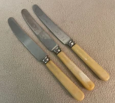 Lot of 3 Vintage ATKINSON BROS Dinner Knives Sheffield England