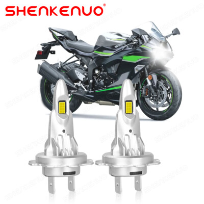 【YoH!!! 】 2005-2006 2009-2015 Kawasaki ZX636 Ninja ZX-6R LED Headlight H7