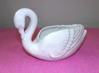 Vintage FRANKOMA Pottery White SWAN Planter Vase 228