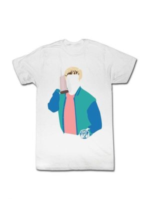 Adult Men's Sitcom Comedy Saved By The Bell No Face Zack Morris White T-Shirt