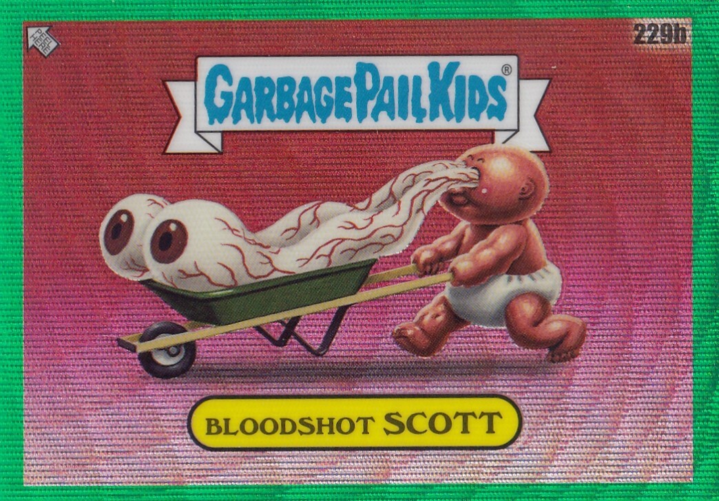 Bloodshot Scott 229B Green Wave Refractor /299 Topps Chrome GPK