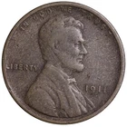 1911-S FULL DATE Lincoln Wheat Cent Penny CULL / AG / HOLE FILLER