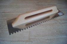Zahnkelle Fliesenkelle Zahnspachtel Edelstahl zahnung - 130 x 270 380 480mm PRO