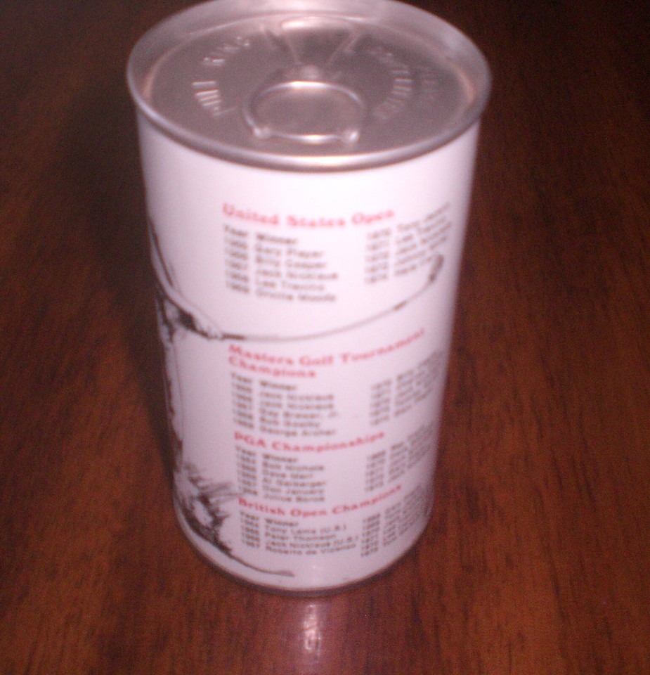 GOLF TOUR WINNERS IRON CITY DRAFT BEER CAN VINTAGE BO eBay