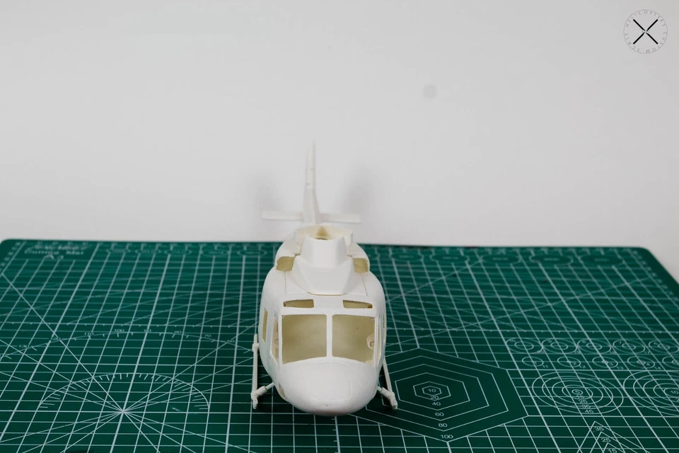 Fuselage kit Bell 412 for K110/K124(NEW Ver) and Compatible Size RC Helicopters - Image 3 of 4