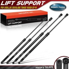 4x Tailgate+Rear Window Lift Supports for Cadillac Escalade Tahoe Yukon 07-14