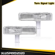 PAIR Front Turn Signal Lamps Fit for 1980-90 Chevy Caprice Lights Left Right L R