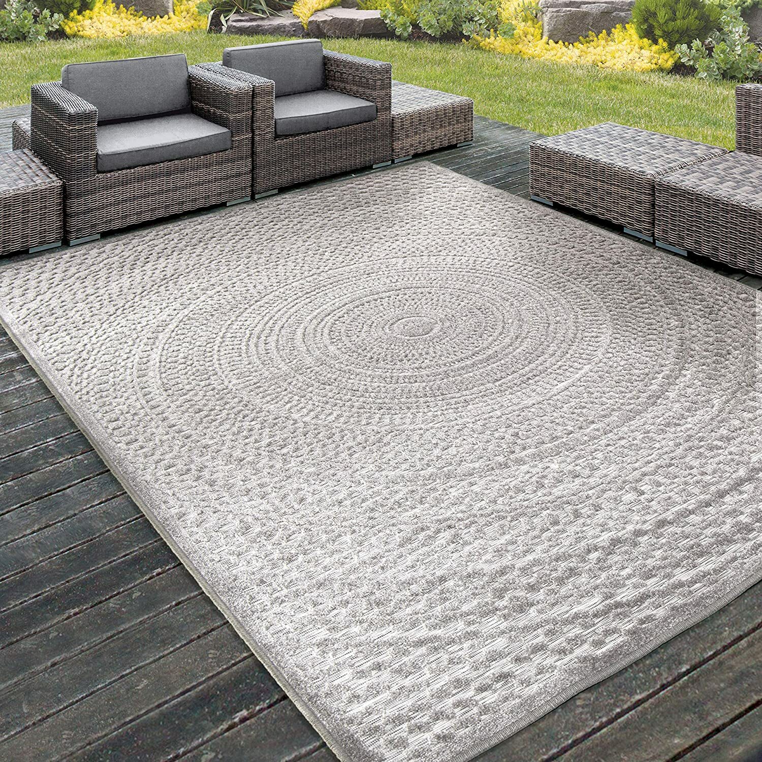 RUGS AREA RUGS OUTDOOR RUGS INDOOR OUTDOOR 5x7 CARPET GRAY GREY 7x10