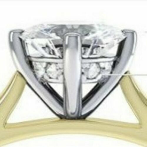 1,07 Cts Tondo Brillante Taglio Diamanti Solitario 4-Claw Anello In 750 18K Oro - Foto 10 di 10
