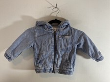 Zara Denim Hoodie Zip Up Jacket 18-24 Months