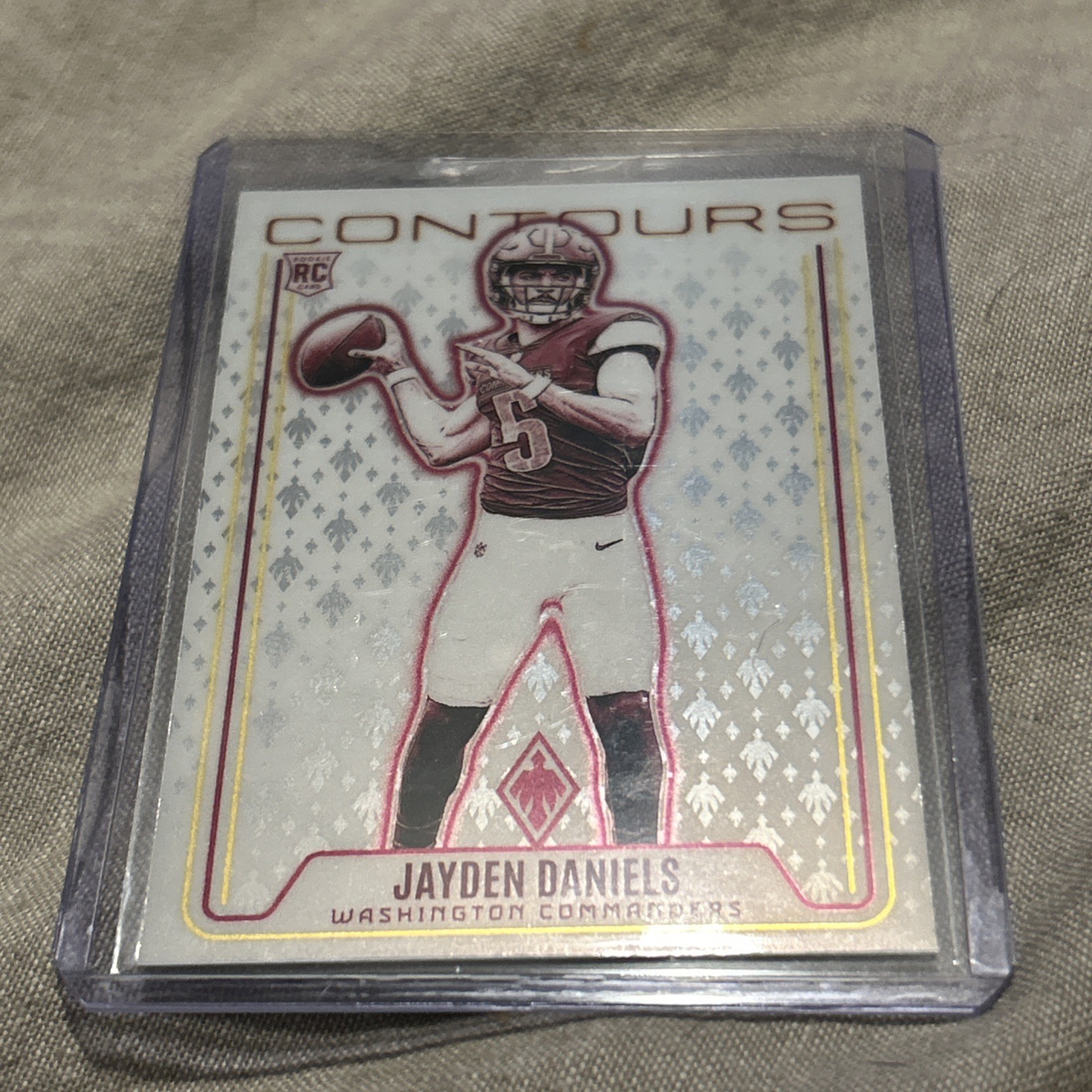 2024 Panini Phoenix #CON-JDS Jayden Daniels Contours Orange