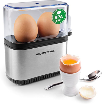 Gourmetmaxx Design Eierkocher Für 2 Eier | Kompakter Egg Boiler | Egg Cooker Mit