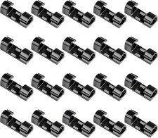 40 Pack Black Cable Clips, Strong Adhesive Wire Management for Car Dash Cam