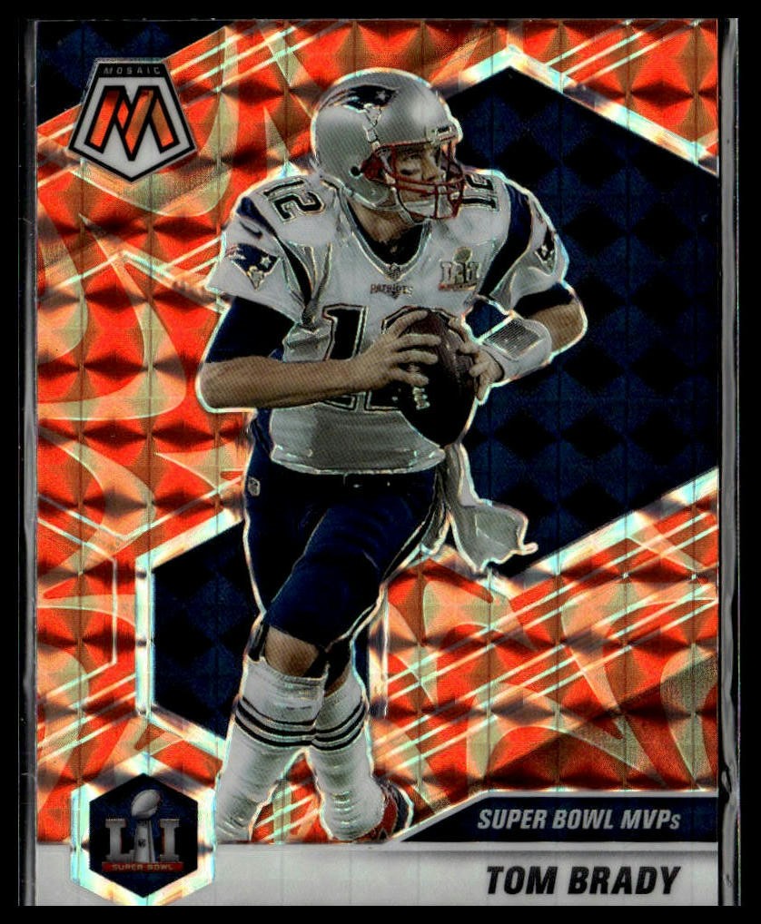 2021 Panini Mosaic #284 Tom Brady Prizm Reactive Orange