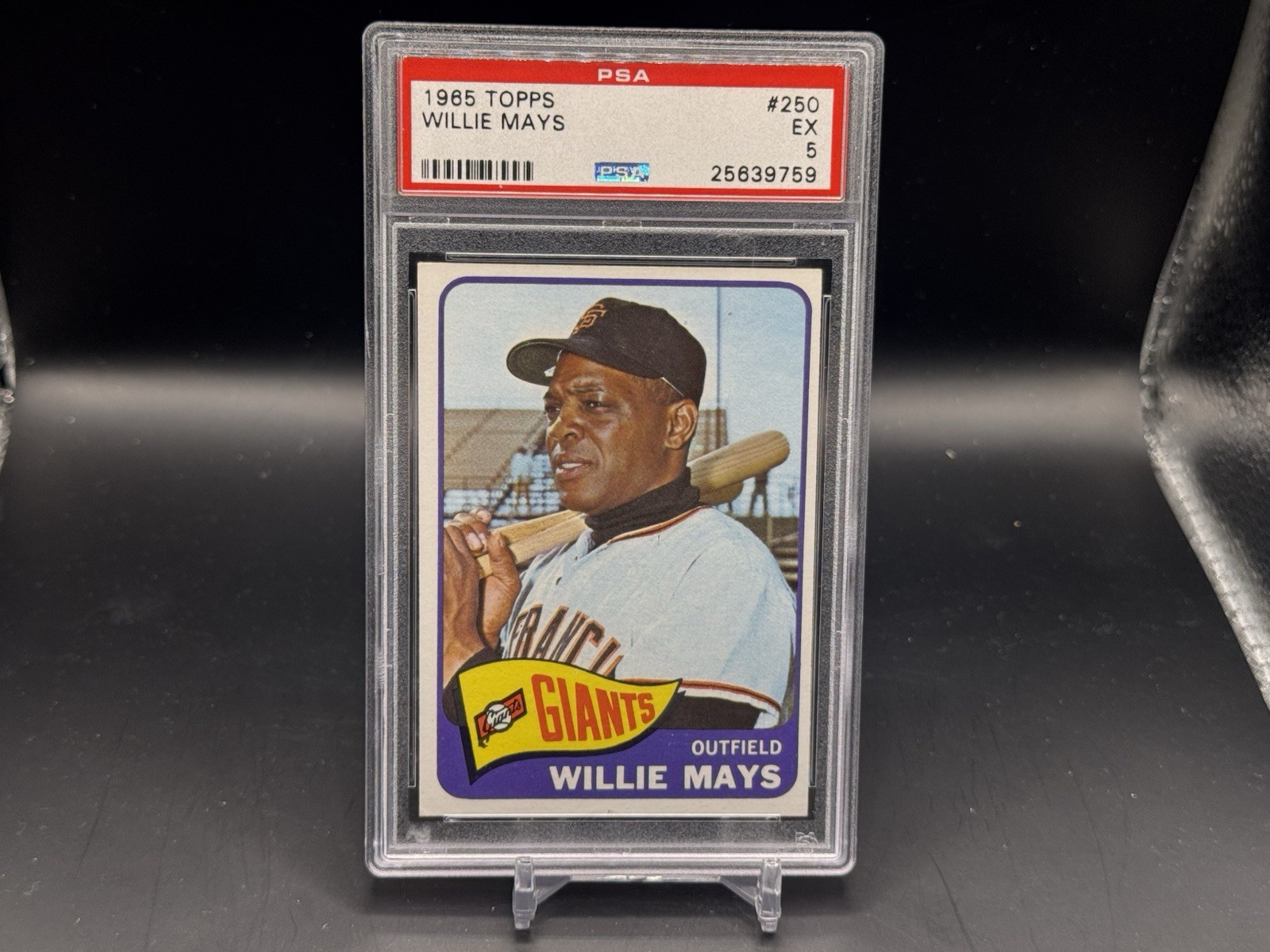 1965 Topps Willie Mays #250 PSA 5 Giants HOF