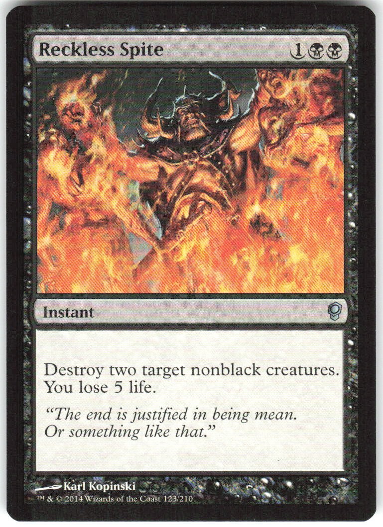 Reckless Spite 123 Conspiracy Magic: The Gathering LP