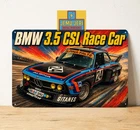 BMW 3.5 CSL–Style Race Car Vintage Car Metal Tin Sign Poster 20x30cm