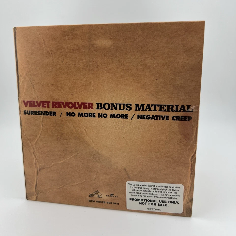Velvet Revolver Bonus Material CD Promo Surrender No More Negative Creep Sealed - Image 2 of 4