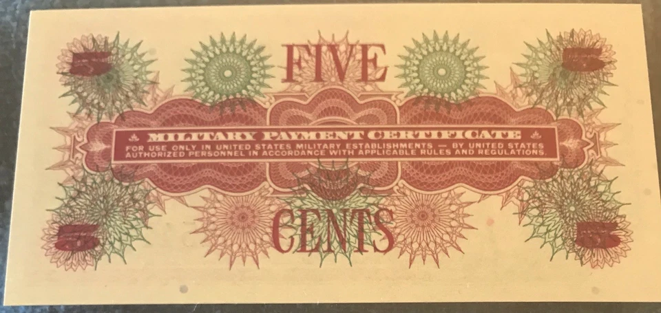 Series 661 5 Cents Military Payment Certificate, PCGS Gem New 66PPQ - Image 4 of 4