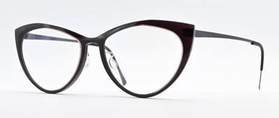LINDBERG Brille 1409 54-16 135 AJ03 Acetanium Cat Eye Dunkellila Glanz Leicht