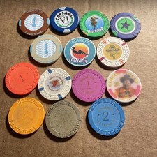 Fichas de ruleta de Atlantic City y otros casinos... $3,99 cada una. Elige.