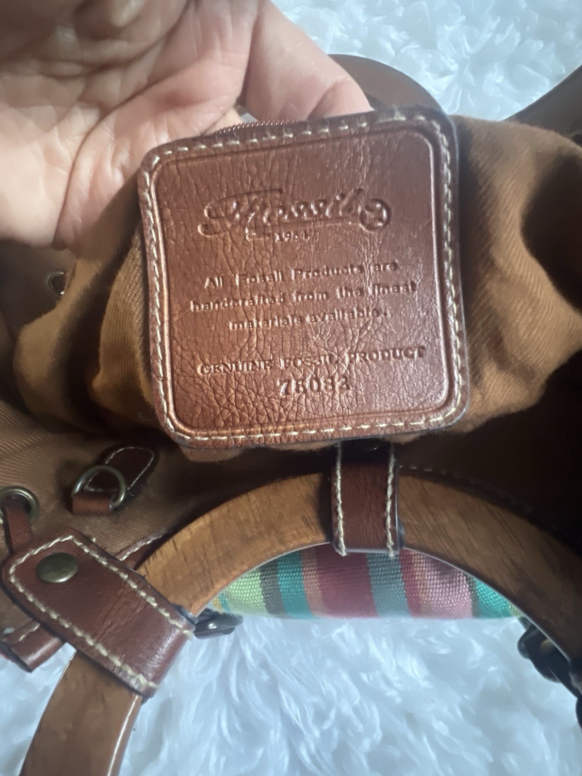 Fossil Multicolor Patchwork Leather Shoulder Bag … - image 5