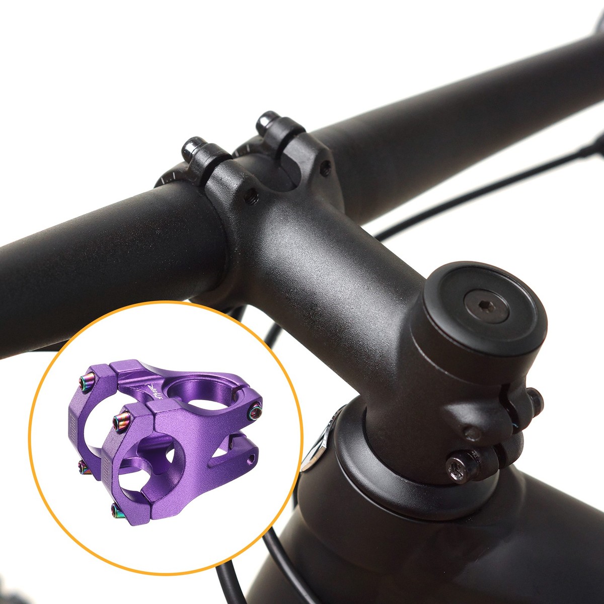 31.8mm Bike Stem 35mm Bicycle Handlebar Stem for BMX, Purple | eBay