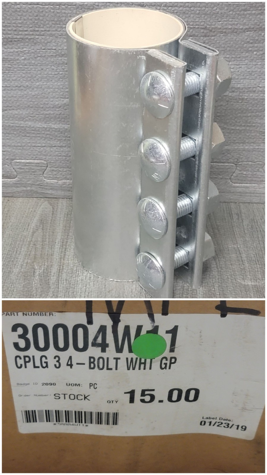 Brand New H-P Products 30004W11 Compression Coupling, 3" Outer Diameter 4 Bolt