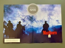 1996 Marlboro Cowboys Rinderherde Nebel 90s retro Vintage Ad Werbung Reklame