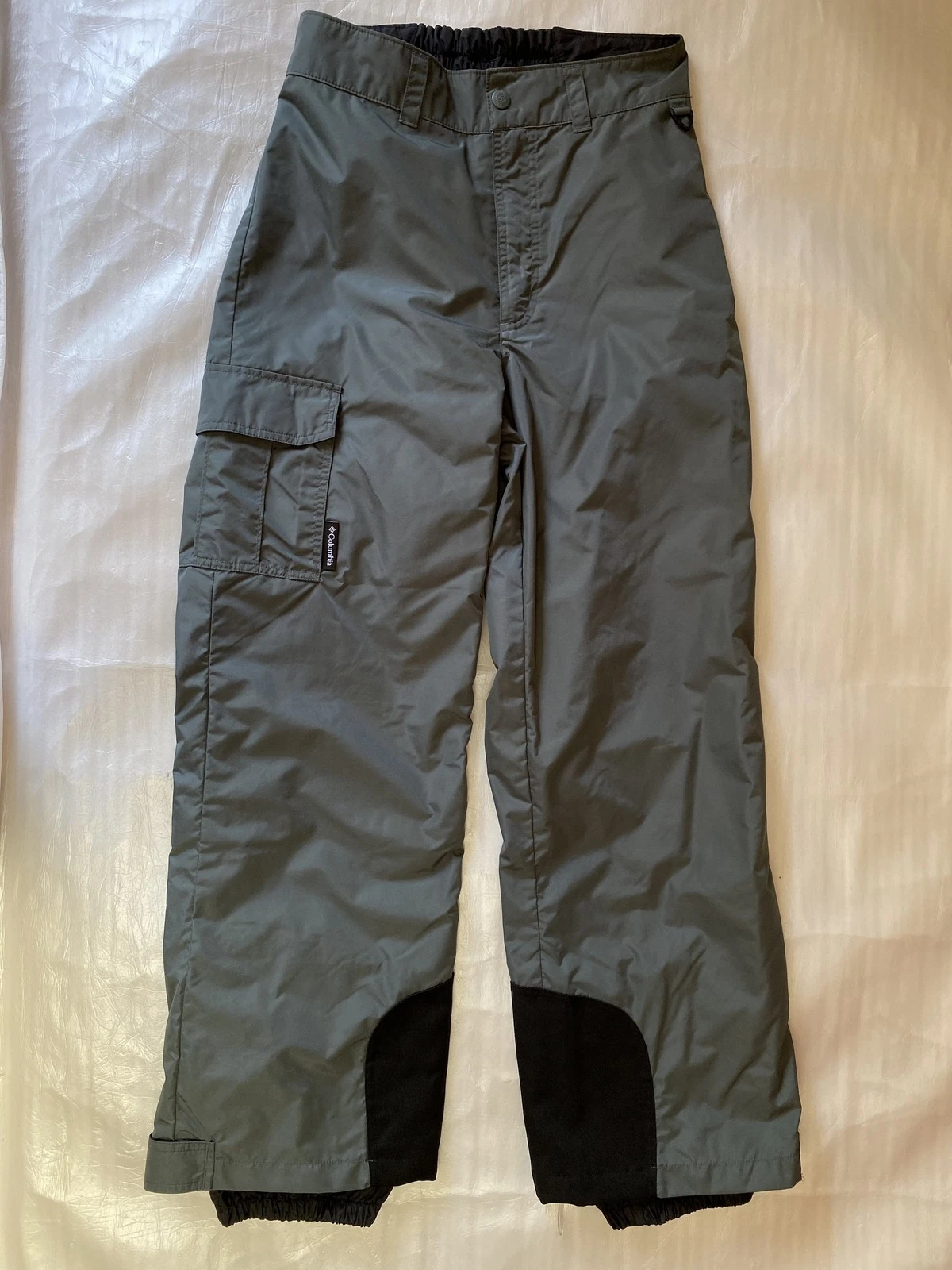 Columbia Pants Men's S Black Outdoor Hiking Snow Puffer Trousers Elastic Waist