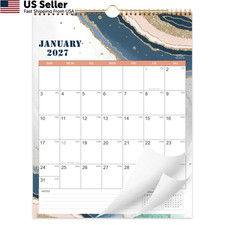 2027 Wall Calendar - JAN 2027 - DEC 2027, 12 Monthly Calendar, 2027 Pink