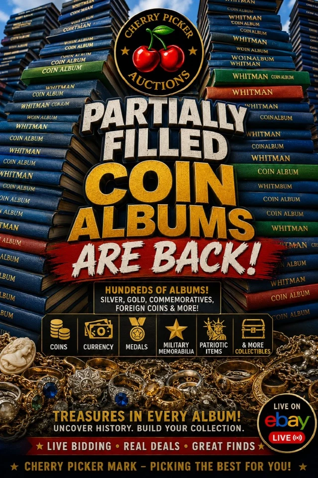 Cherry Picker Auctions - Coin Albums Galore - 7-10-26
