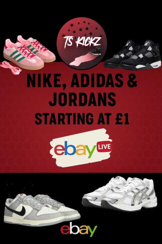 99p START AUCTIONS! - BRAND NEW NIKE & ADIDAS SNEAKERS!