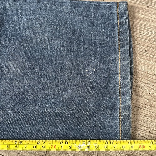 Vintage STUSSY Classic Rough Rugged Denim Jeans Size 32x31 Y2k Mens Rare Blue - Picture 8 of 8