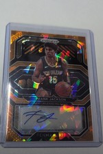 2020-21 Panini Prizm - Penmanship Frank Jackson #PE-FRA Orange Ice Prizm (AU)