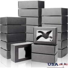 Mini Party Favor Boxes W/ Clear Window Treats Gifts Cookie Boxes 50 Pack New